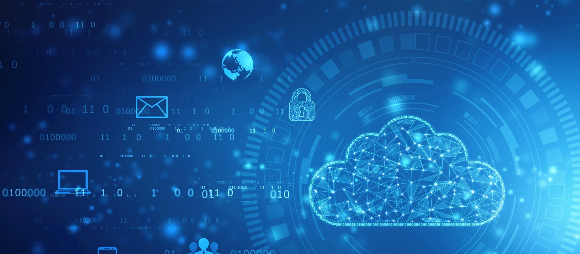 2d illustration of Cloud Computing