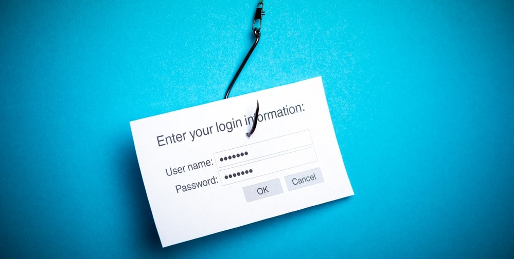 phishing a login and password with malware program