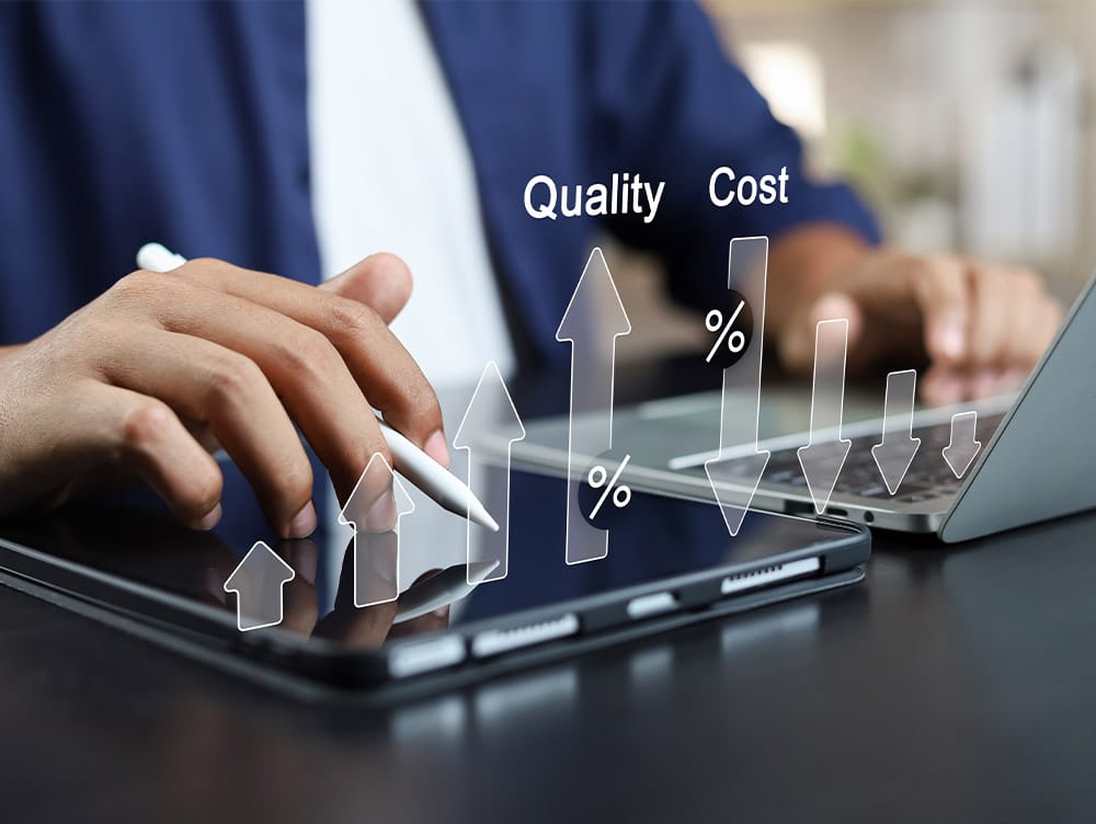 Quality goes up while Cost goes down