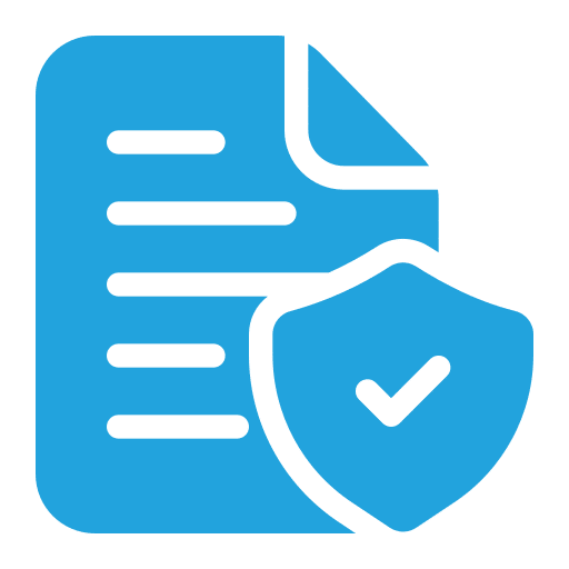 file protection in blue