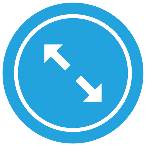 Maximize logo in blue