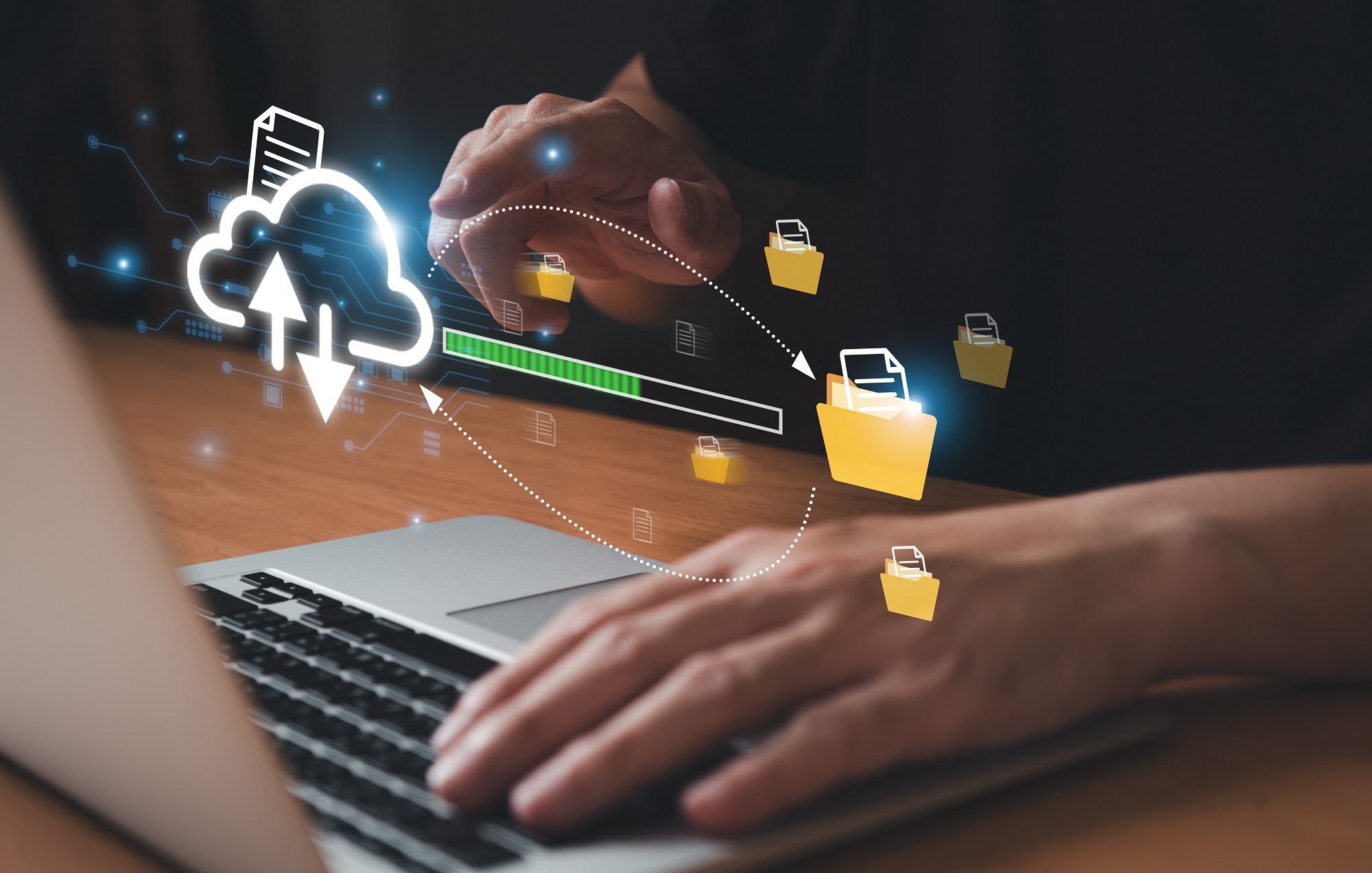 Migrating data and corporate information into cloud technology for data security