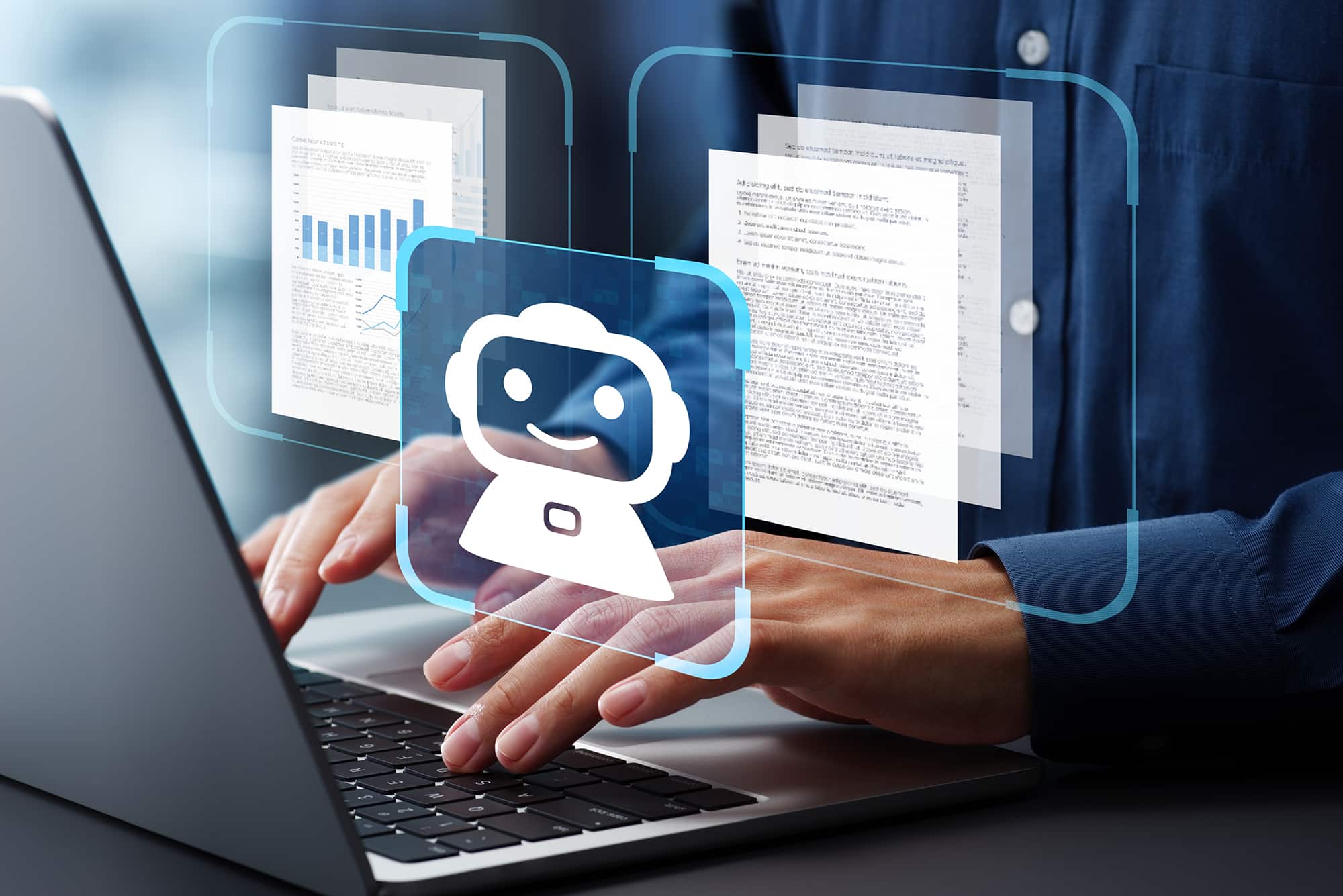 AI agent generating business reports and documents.