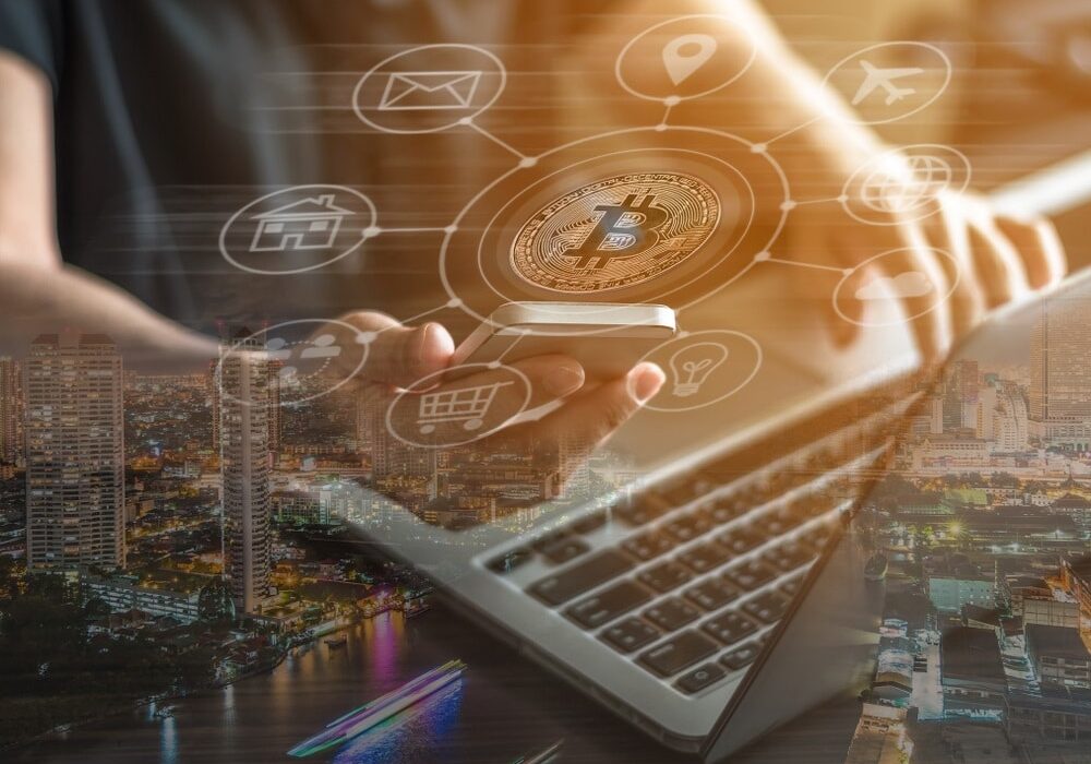Bitcoin,Defi,Digital,Cryptocurrency,Symbol,On,Virtual,Internet,Network,Of cryptocurrency hacking