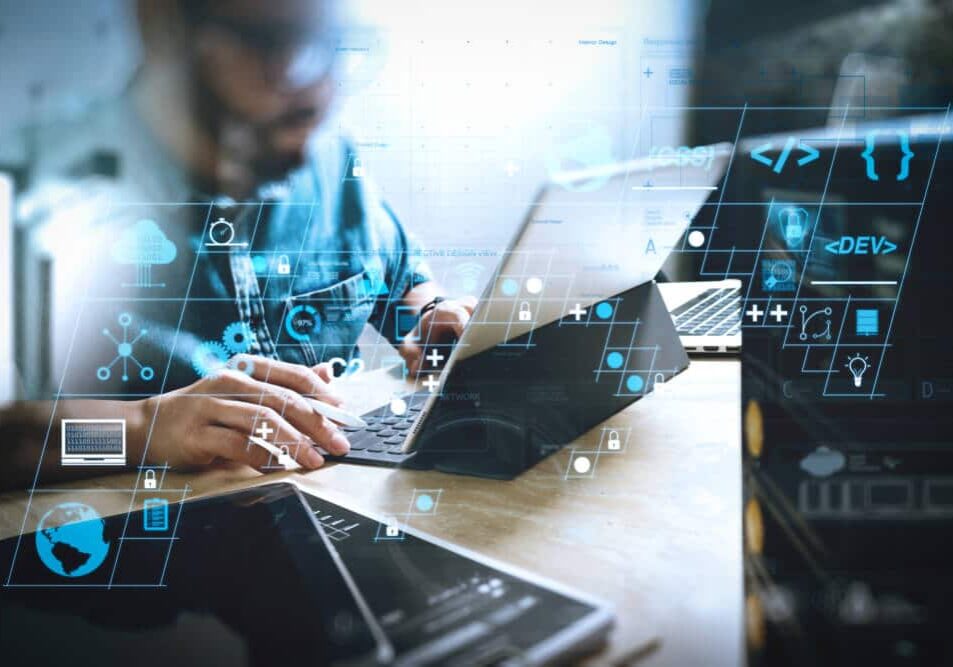 Coding software developer work