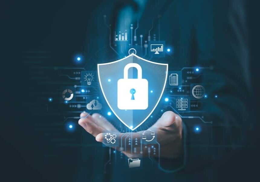 lock mark cybersecurity internet