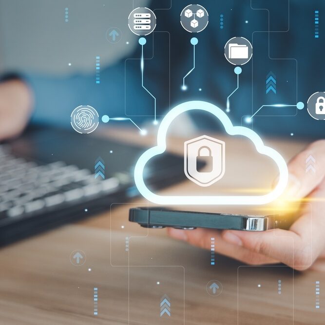 Concept of cloud technology security system